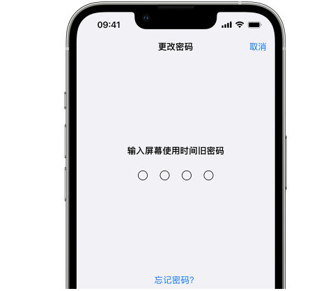 郊区iPhone屏幕维修分享iPhone屏幕使用时间密码忘记了怎么办 