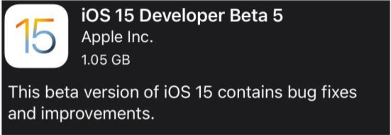 郊区苹果手机维修分享如何升级到iOS15.0 beta5 